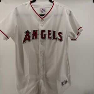 Mens Majestic LA Anaheim Angels Baseball MLB Jersey Large Blank Size Small